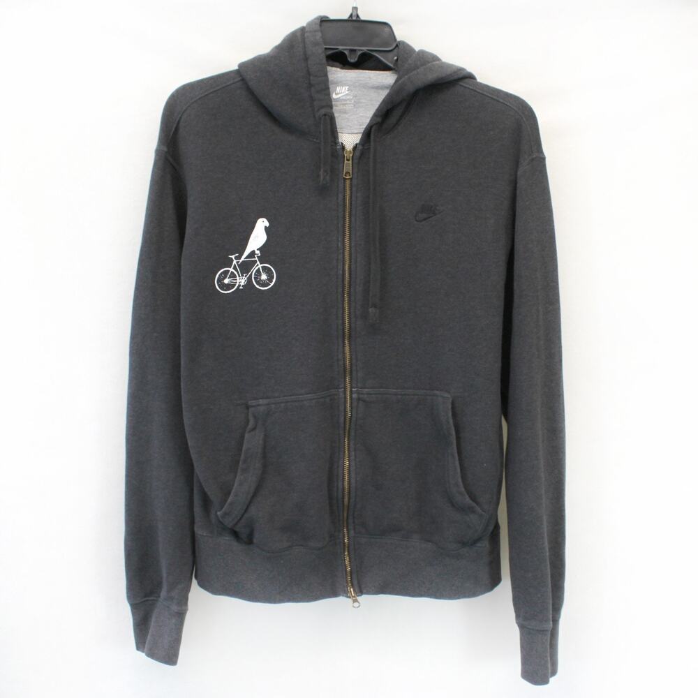 Nike Sportswear Sweatshirt Jacket Hoodie Zip Terry Outdoor Urban Pocket Large